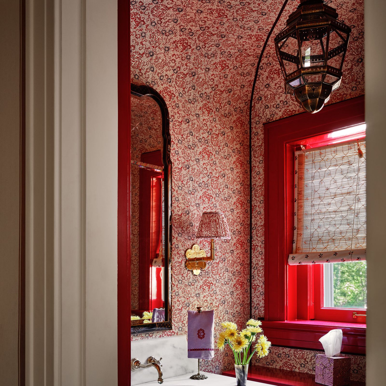 Wallpaper drenching: an interior designer's favourite way to bring a room to life