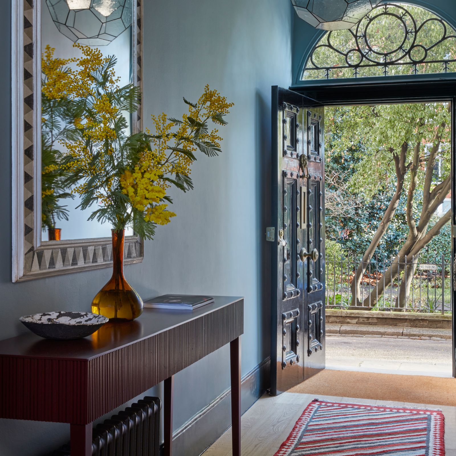 How to style a hallway console table