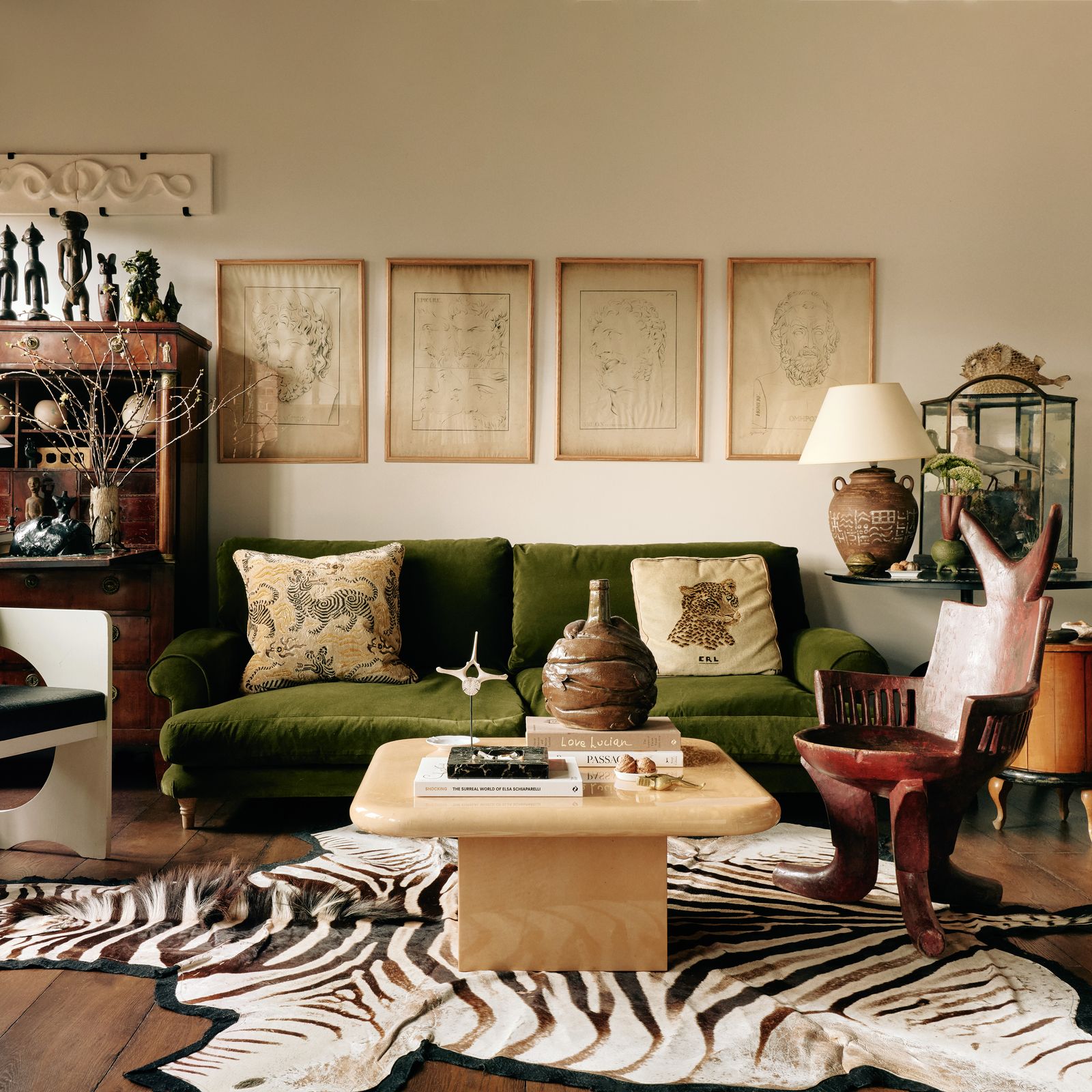 New York edge meets English eccentricity in an interior designer's London apartment