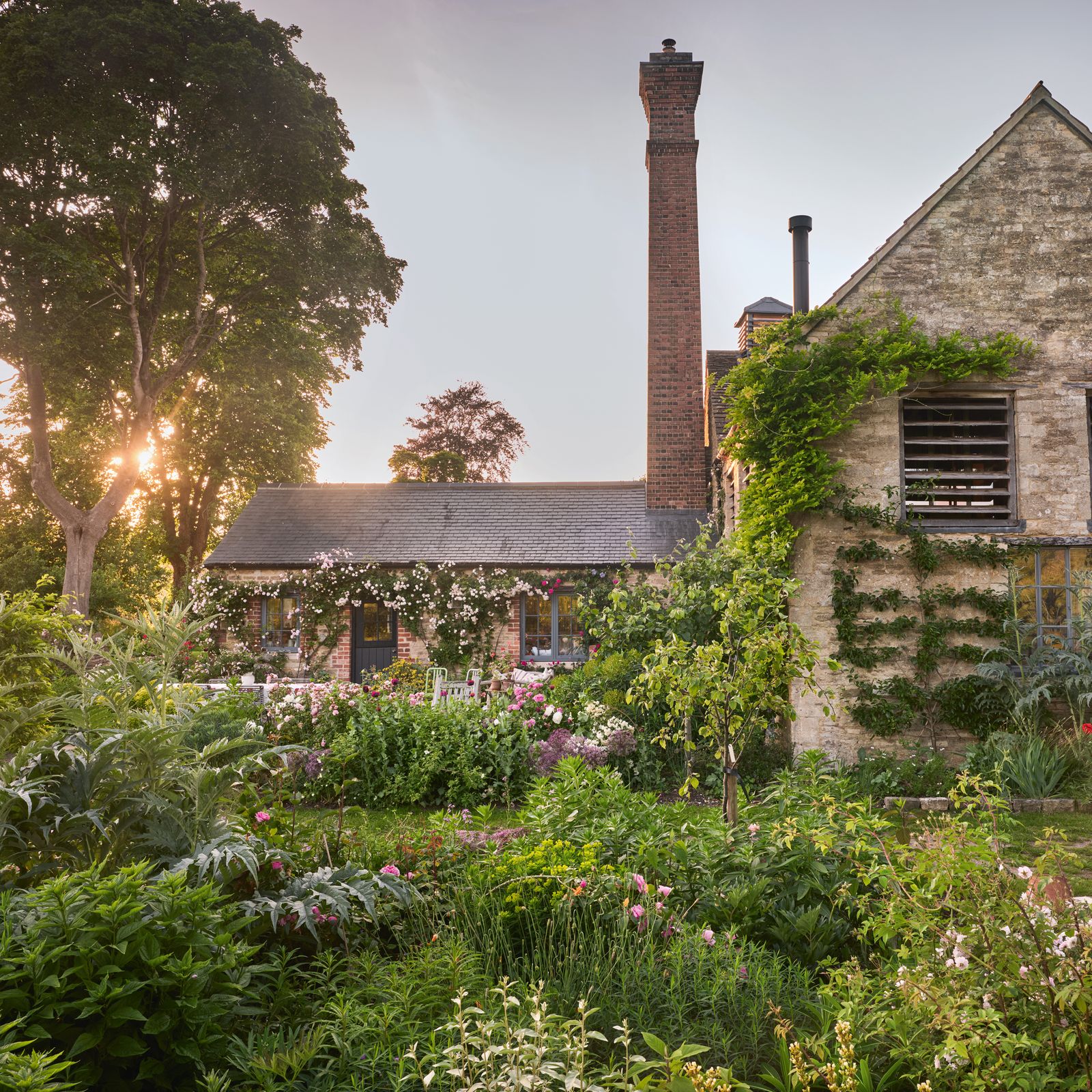 Inside Dominic West and Catherine Fitzgerald's gloriously quirky garden in rural Wiltshire