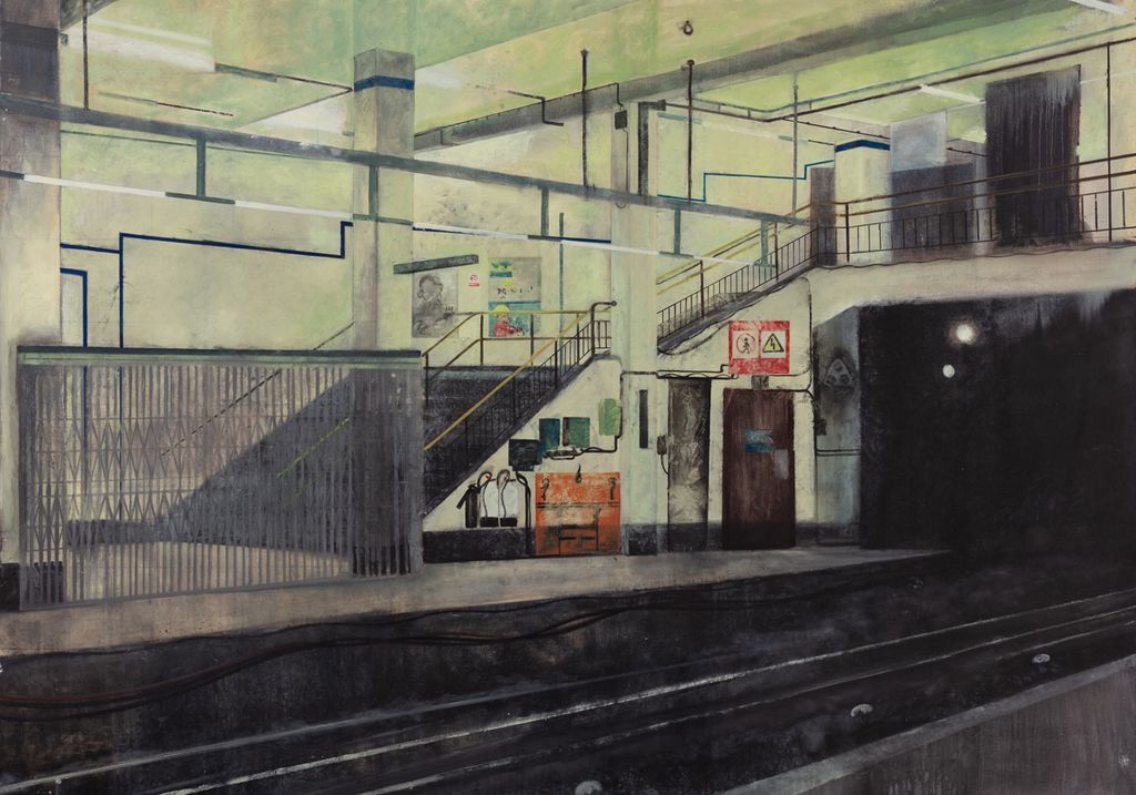 Image may contain City Road Street Urban Art Painting Architecture Building Handrail House Housing and Staircase