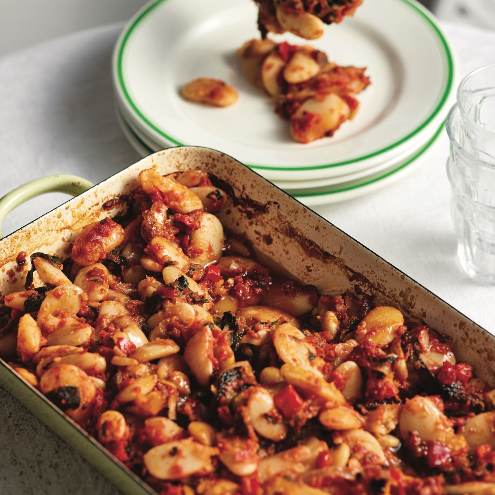 Gigantes plaki (Greek giant baked beans)