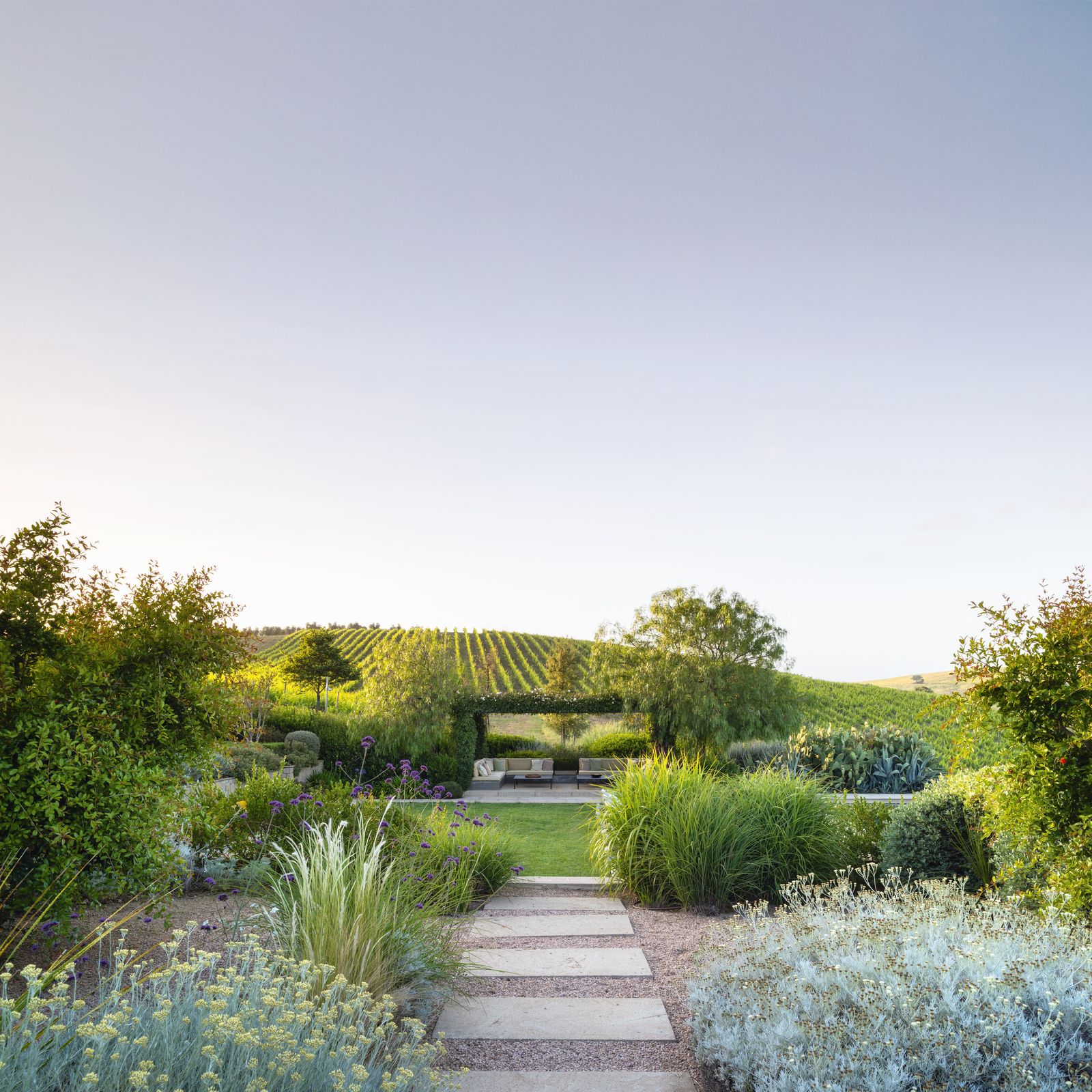 A varied and textured garden in Tuscany that sits in harmony with its spectacular setting