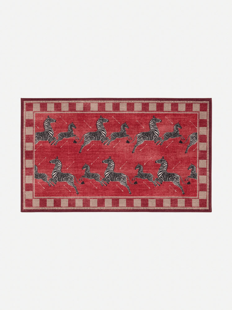 Image may contain Home Decor Rug Animal Mammal Wildlife and Zebra