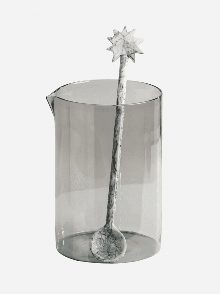 Image may contain Cutlery Spoon Jar Glass Pottery Kitchen Utensil and Ladle