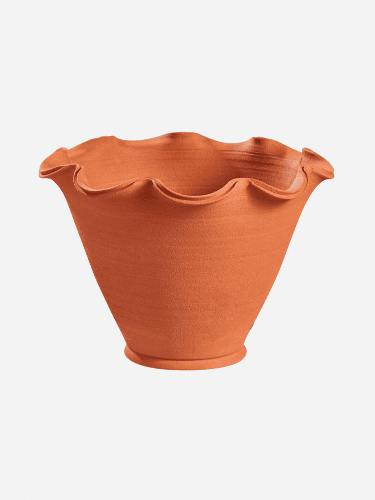 Image may contain Pottery Bowl Cookware Pot Jar Soup Bowl Vase Blouse and Clothing