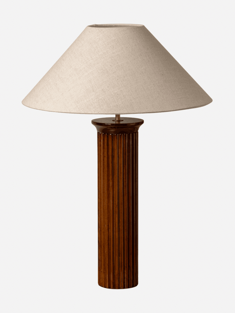 Image may contain: Lamp, Table Lamp, and Lampshade